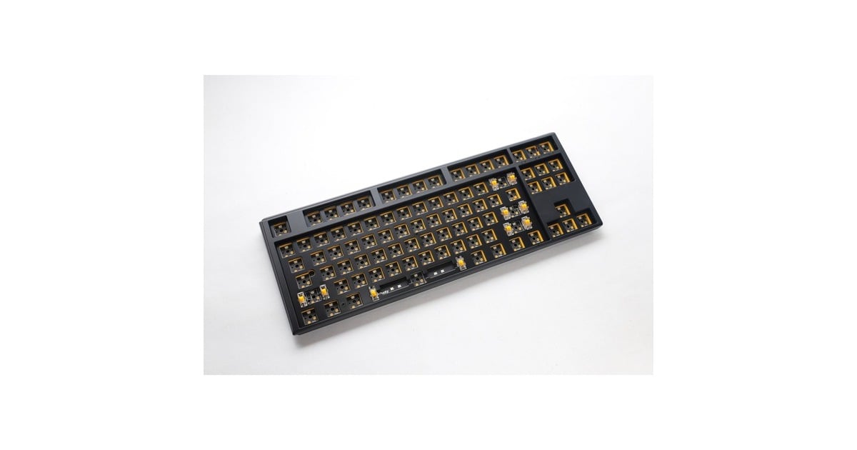 DuckyOne 3 TKL ANSI layout Barebone, toetsenbord  (Zwart/zwart, US lay-out, TKL, RGB leds, hot swap, Barebone)