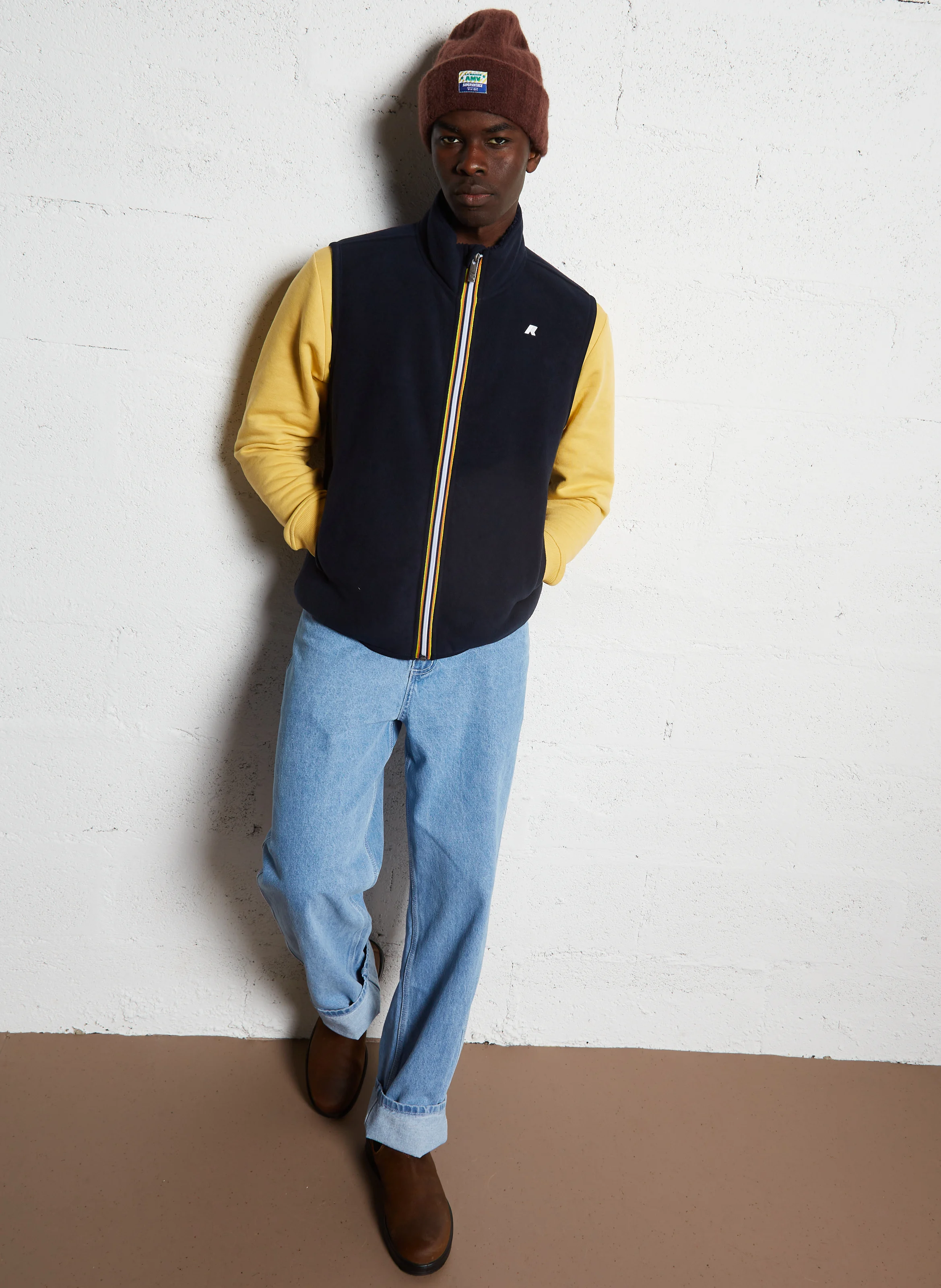YANNICK SHERPA POLAR - Gilet col montant| Bleu