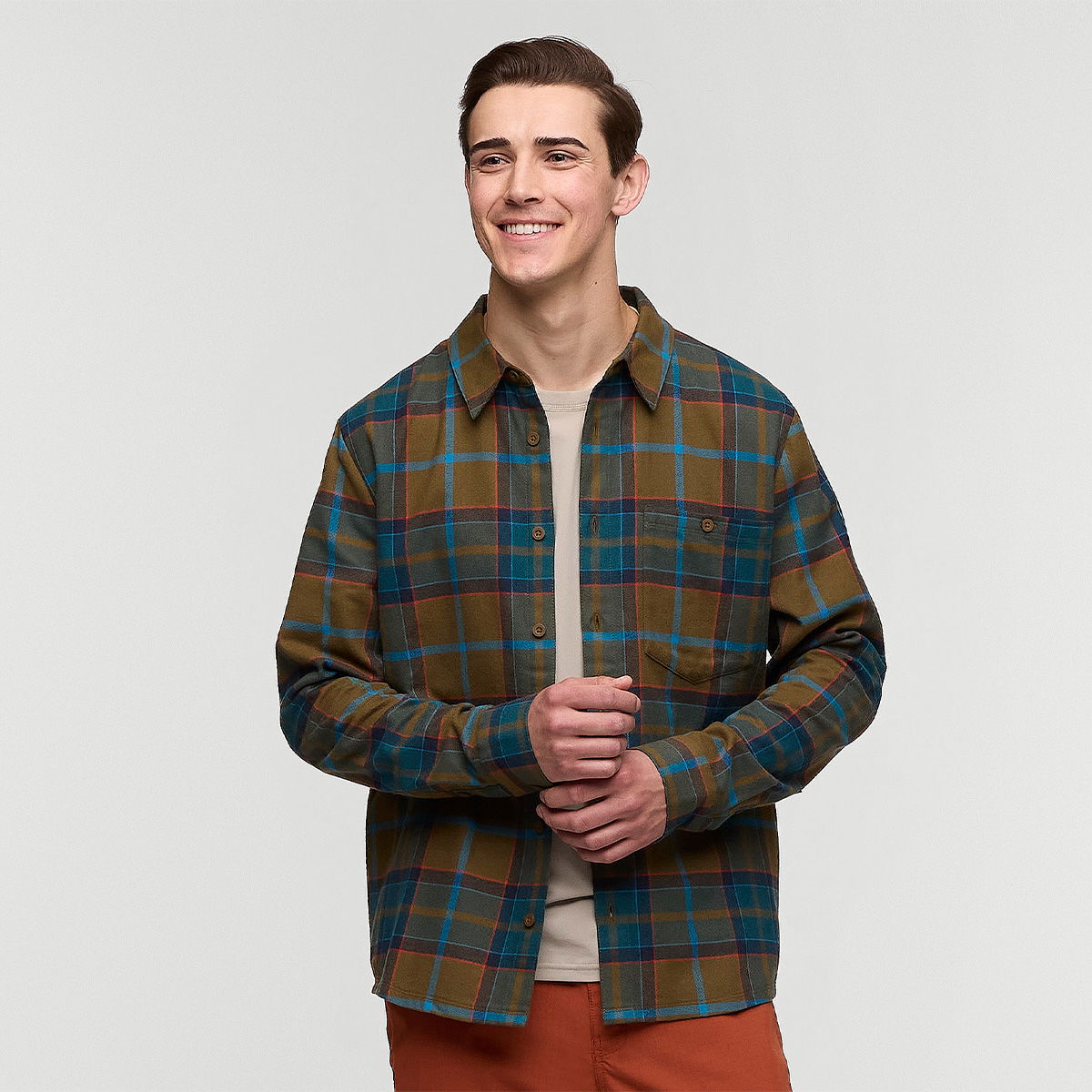 Cotopaxi Quedo Flannel skjorte, herre (Live Oak Plaid)