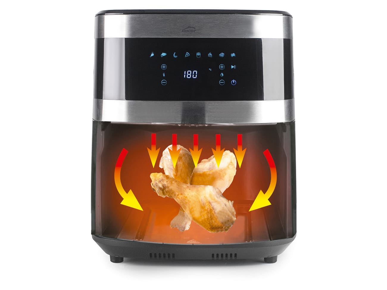 Friteuse Airfryer Ecofry - 5,5 Litres - Lacor
