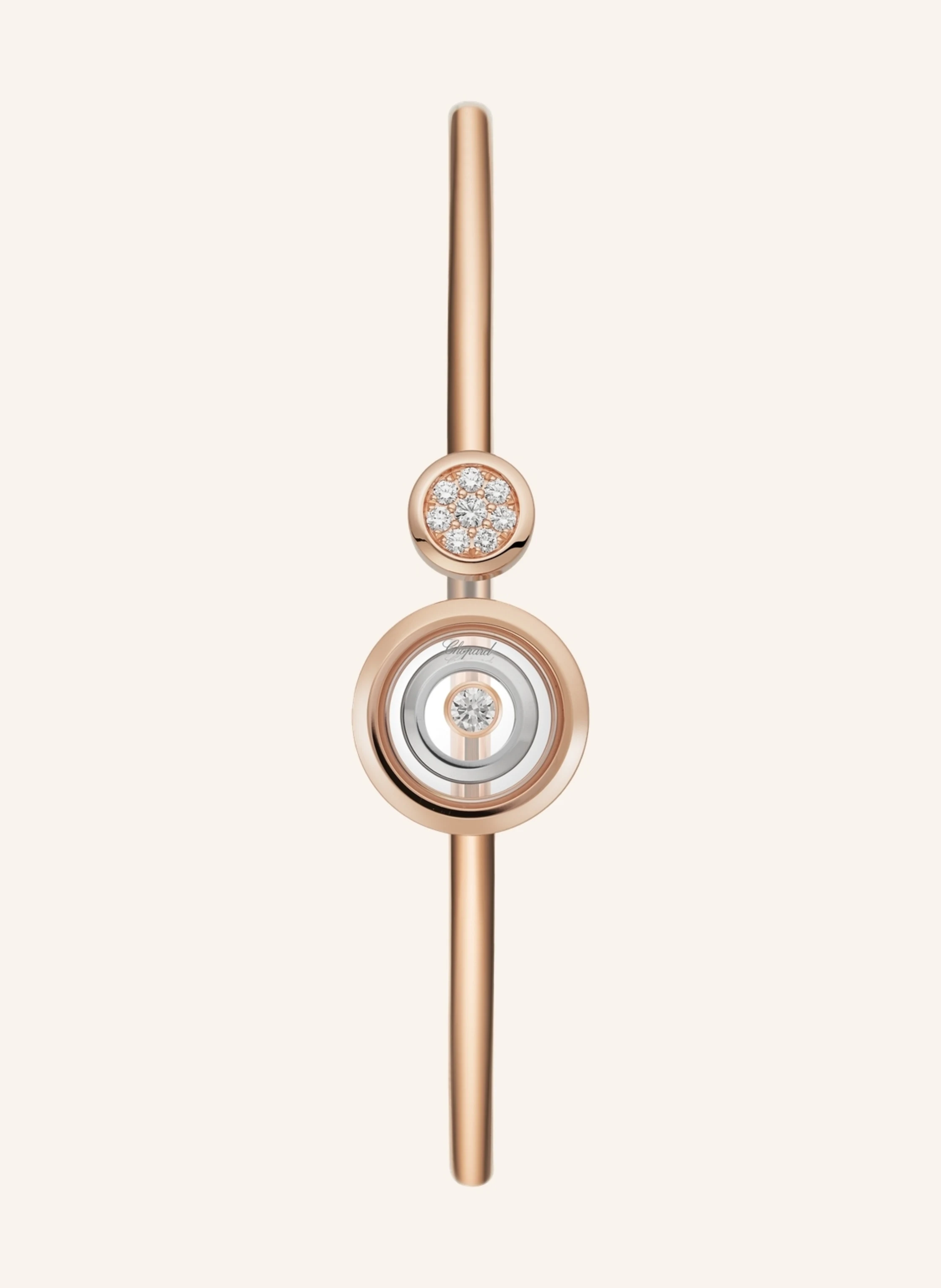 Chopard Armreif HAPPY SPIRIT Armreif aus 18 Karat Weißgold, 18 Karat Roségold und Diamanten