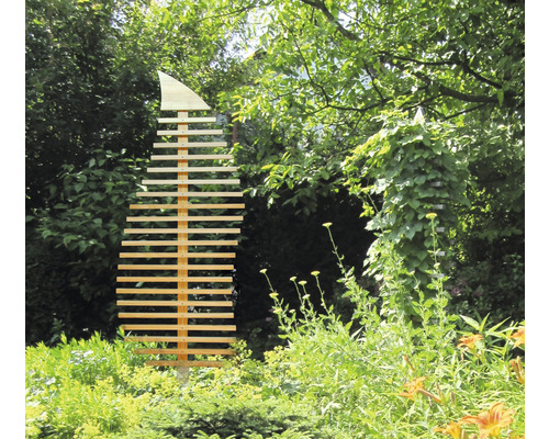 Fraxinus blad houten trellis (bouwpakket) 76 x 6,5 x 186 cm natuurlijk