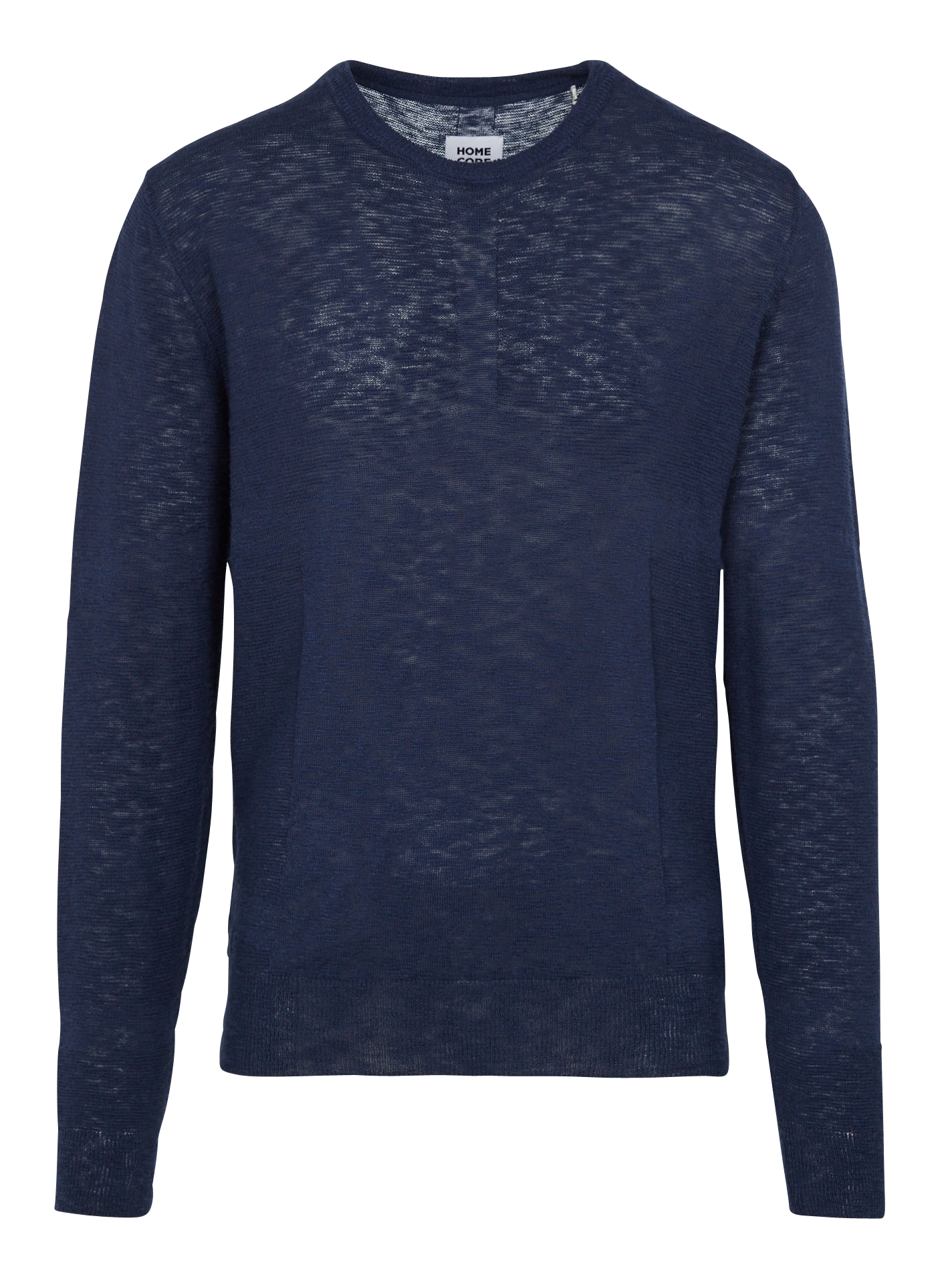 SQUAMI - Pull col rond regular-fit en coton | Bleu