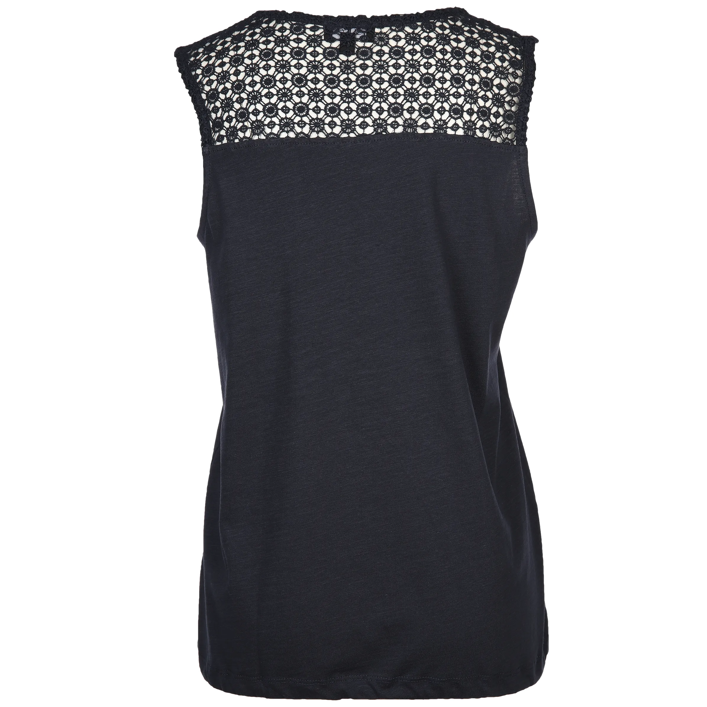 Damen Top mit Spitze und Bindeband