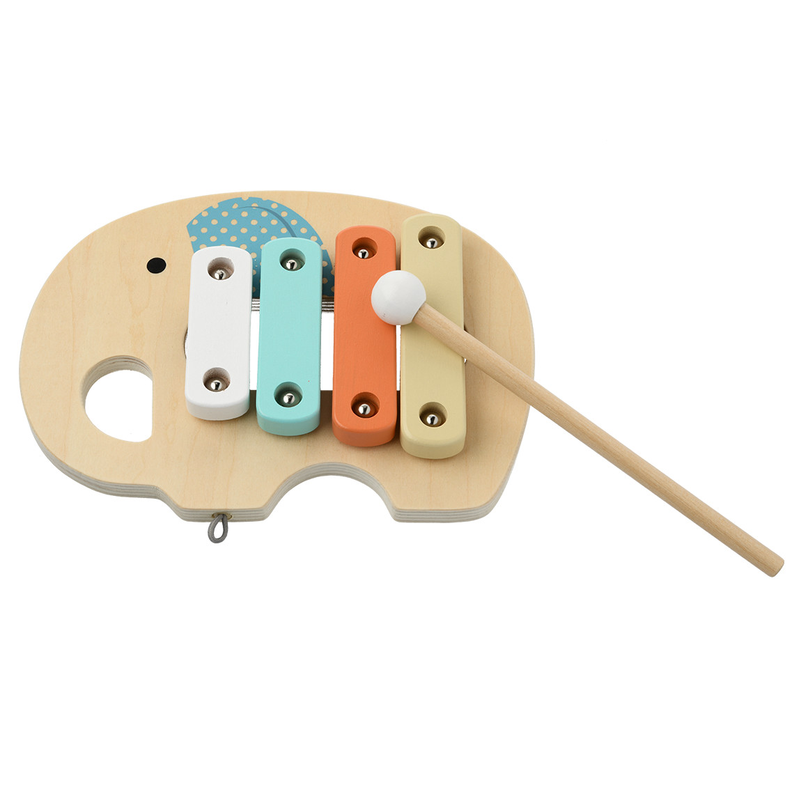 Topomini Baby Xylophon aus Holz natur / bunt