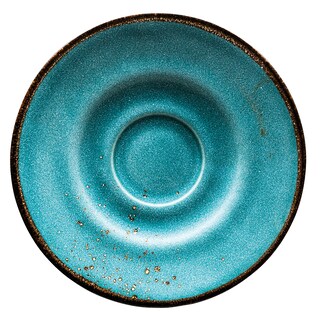 CreaTable Untertasse NATURE COLLECTION 6er Set wasserblau