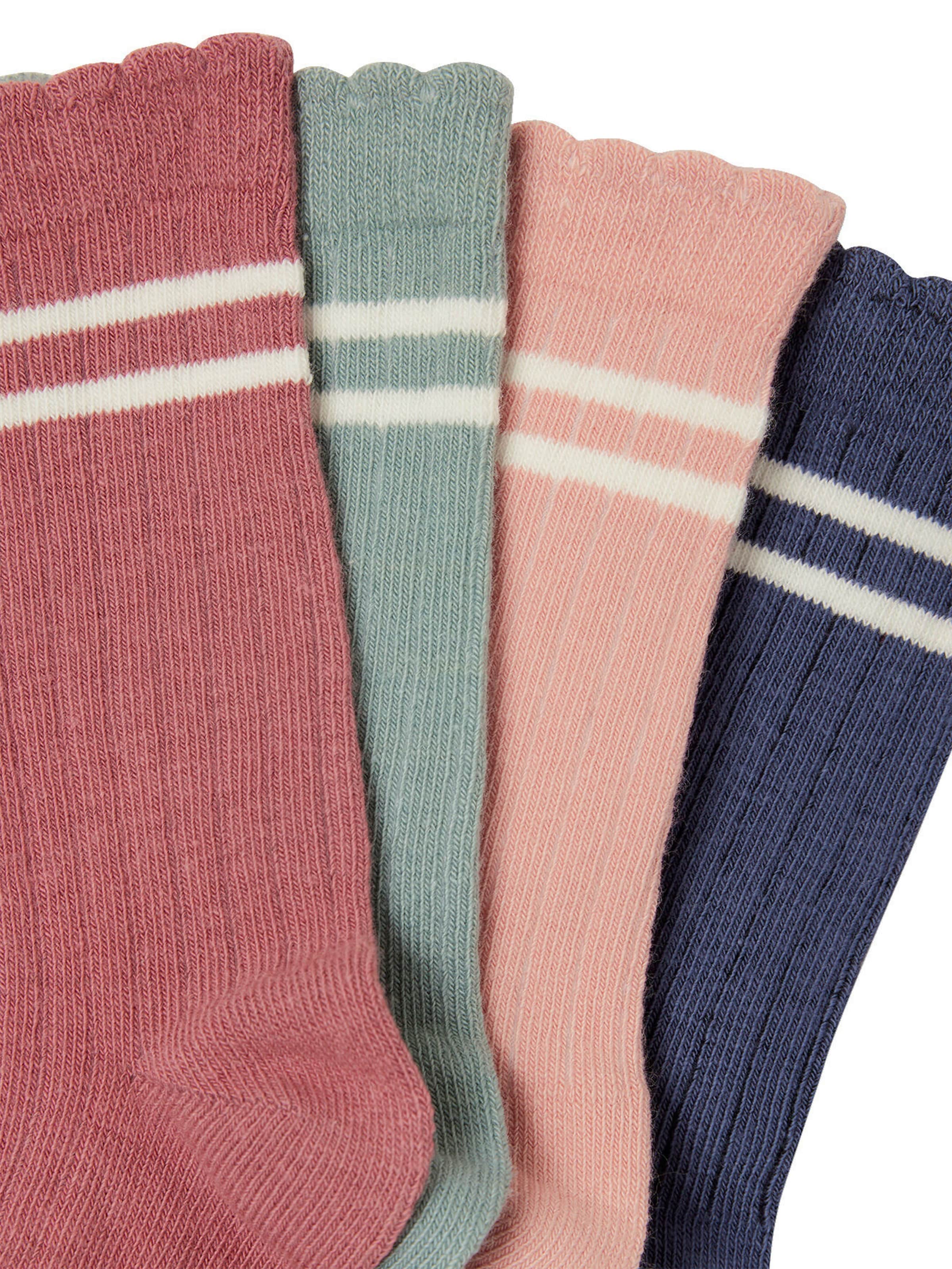 Vertbaudet 4er-Pack Mädchen Sportsocken altrosa