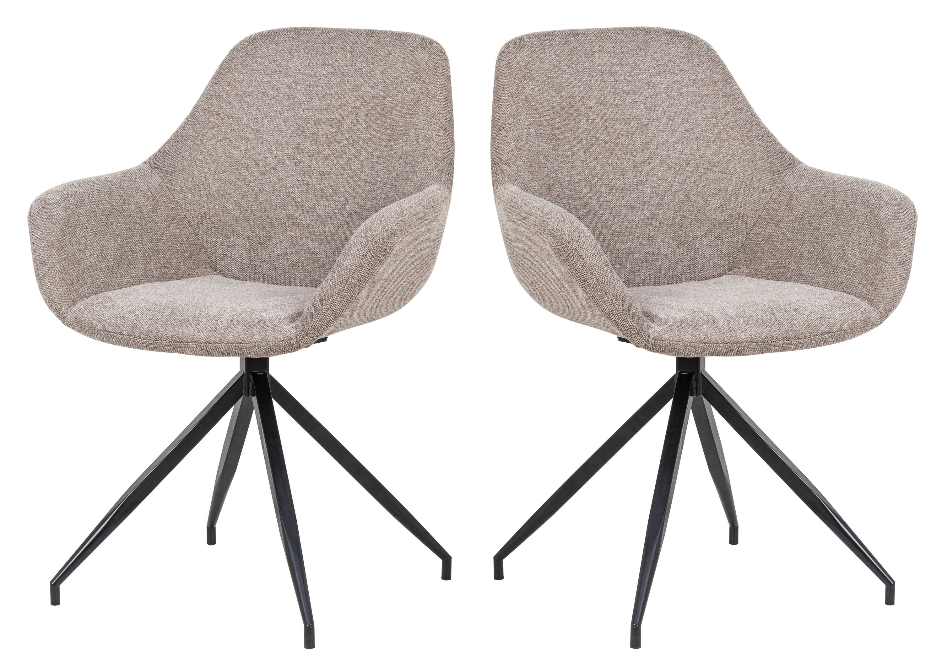 2er Set Drehstuhl Hudson Esszimmerstuhl Küchenstuhl Lounge Sessel Polsterstuhl