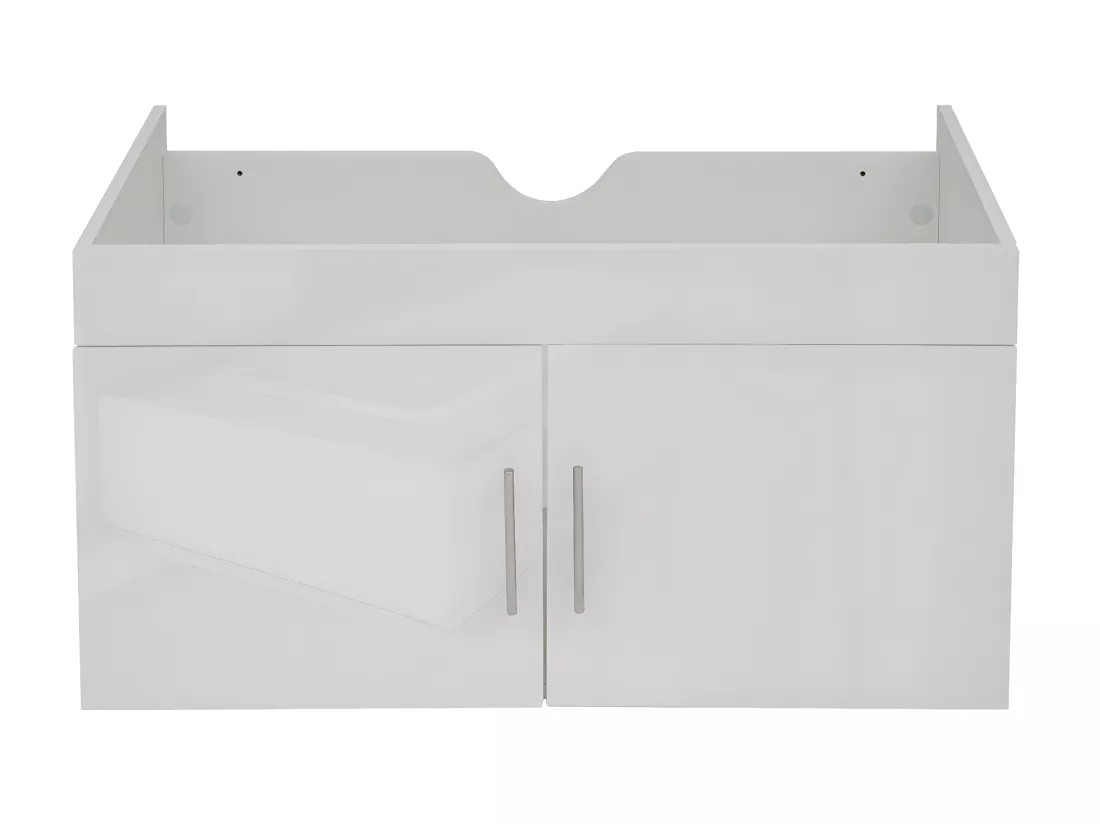 Meuble sous-lavabo MCW-D16, blanc