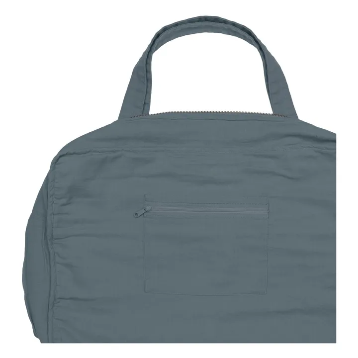 Numero 74 Sac weekender en coton bio | Ice Blue S032