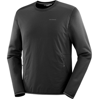 Salomon Outline Hybrid Warm  Langarmshirt Deep Black Herren