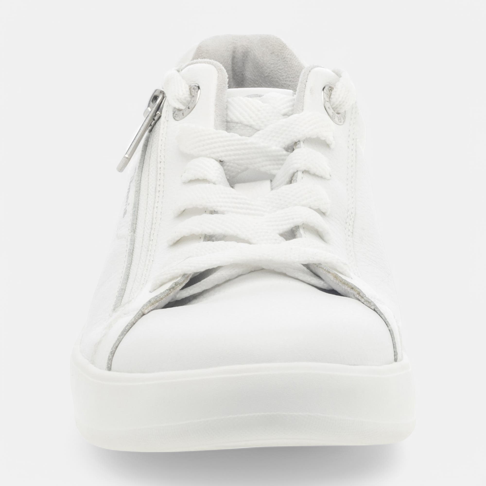 Baskets basses Femme en cuir blanc