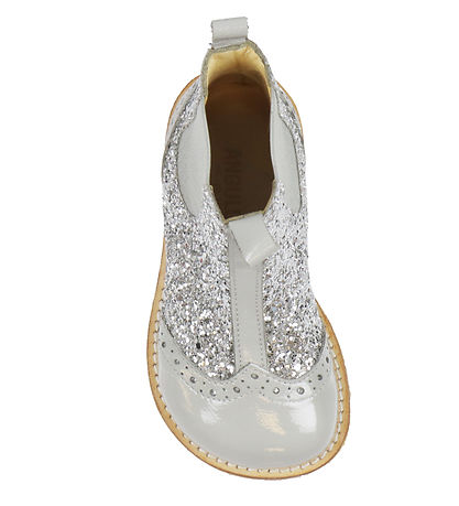 Angulus Stiefel - Chelsea - Grau m. Glitter