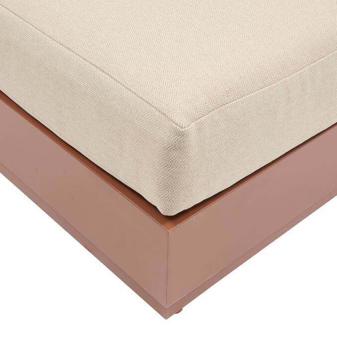 Lit de piscine ALLURE Beige / Acajou