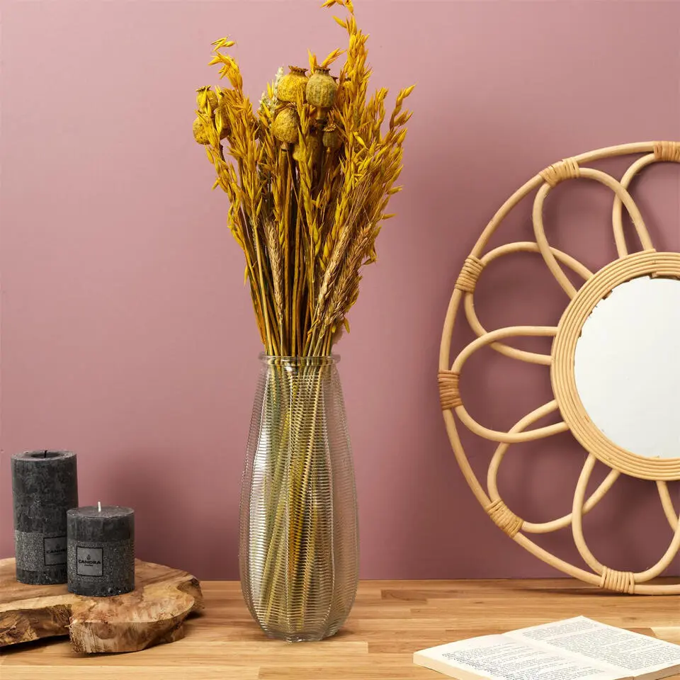Home deco factory vaas Capella - boeket - glas - H28 cm