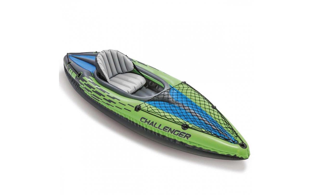 Intex Challenger K1 1-persoonskayak met alu peddels en pomp