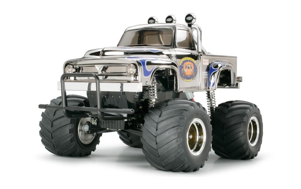Monster Truck Midnight Pumpkin, Metallic, RWD, Bausatz, 1:12<br>Tamiya Midnight Pumpkin «Chrom Edition» 2WD Monstertruck
