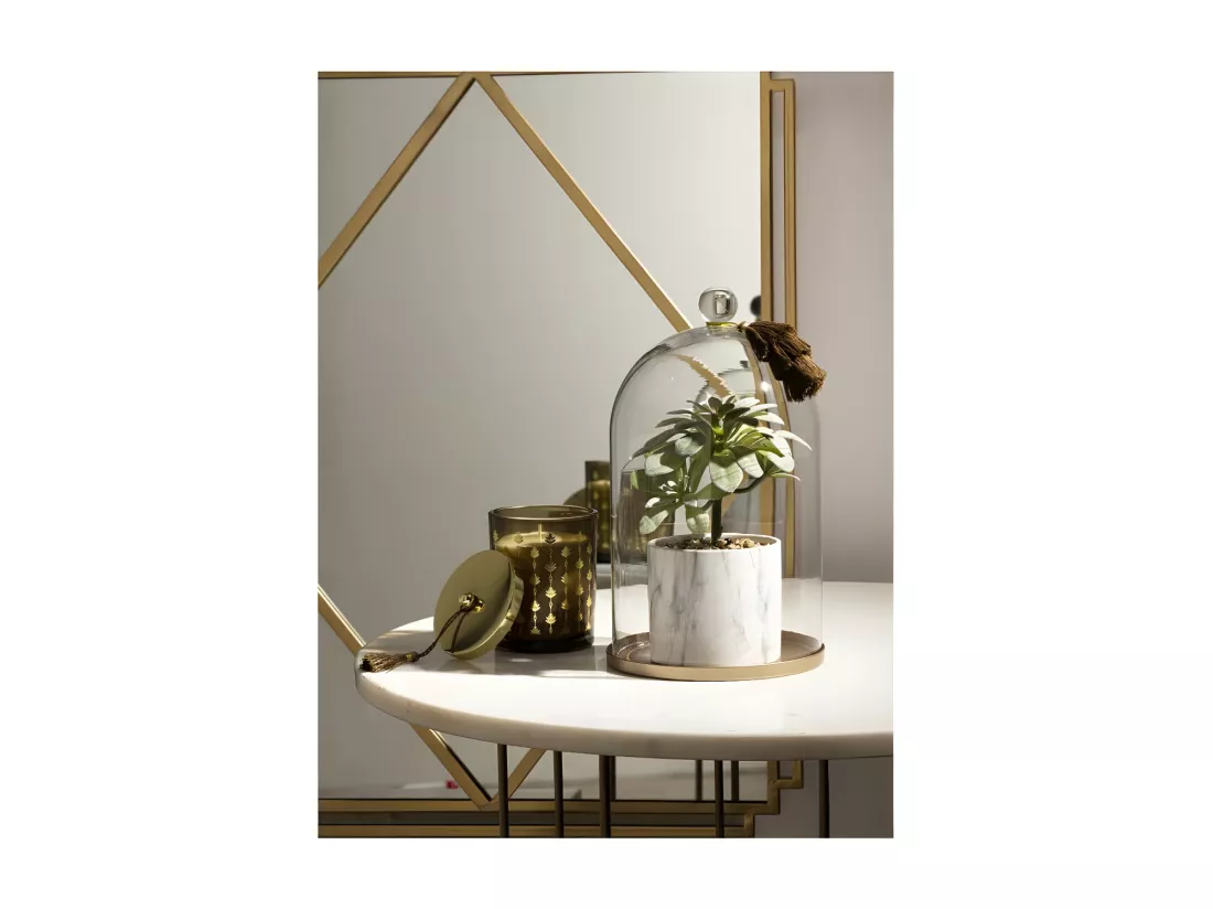 Plante Artificielle & Cloche 
