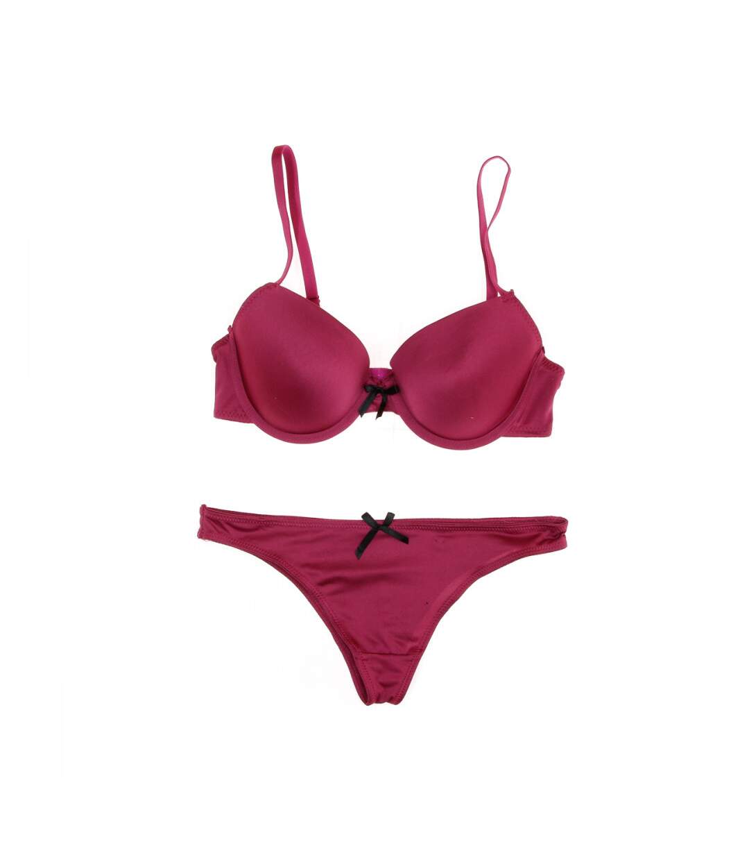 Ensemble Soutien-gorge & Tanga Fuchsia Femme Twinday