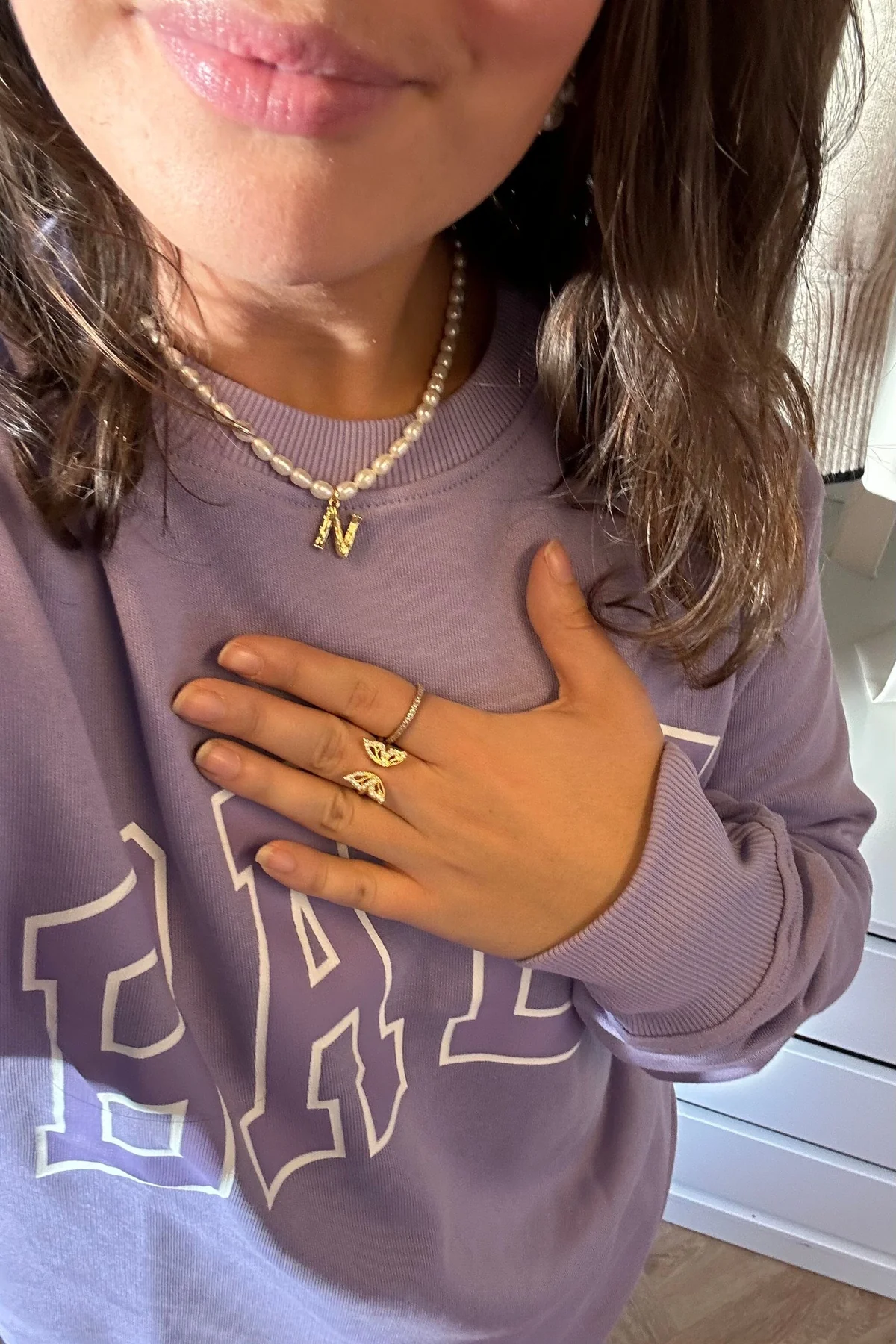 Mellow Moon Lilli Letter Necklace