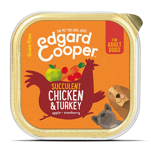 Edgard & Cooper Adult Kuipjes Kip & Kalkoen 11 x 150 gram