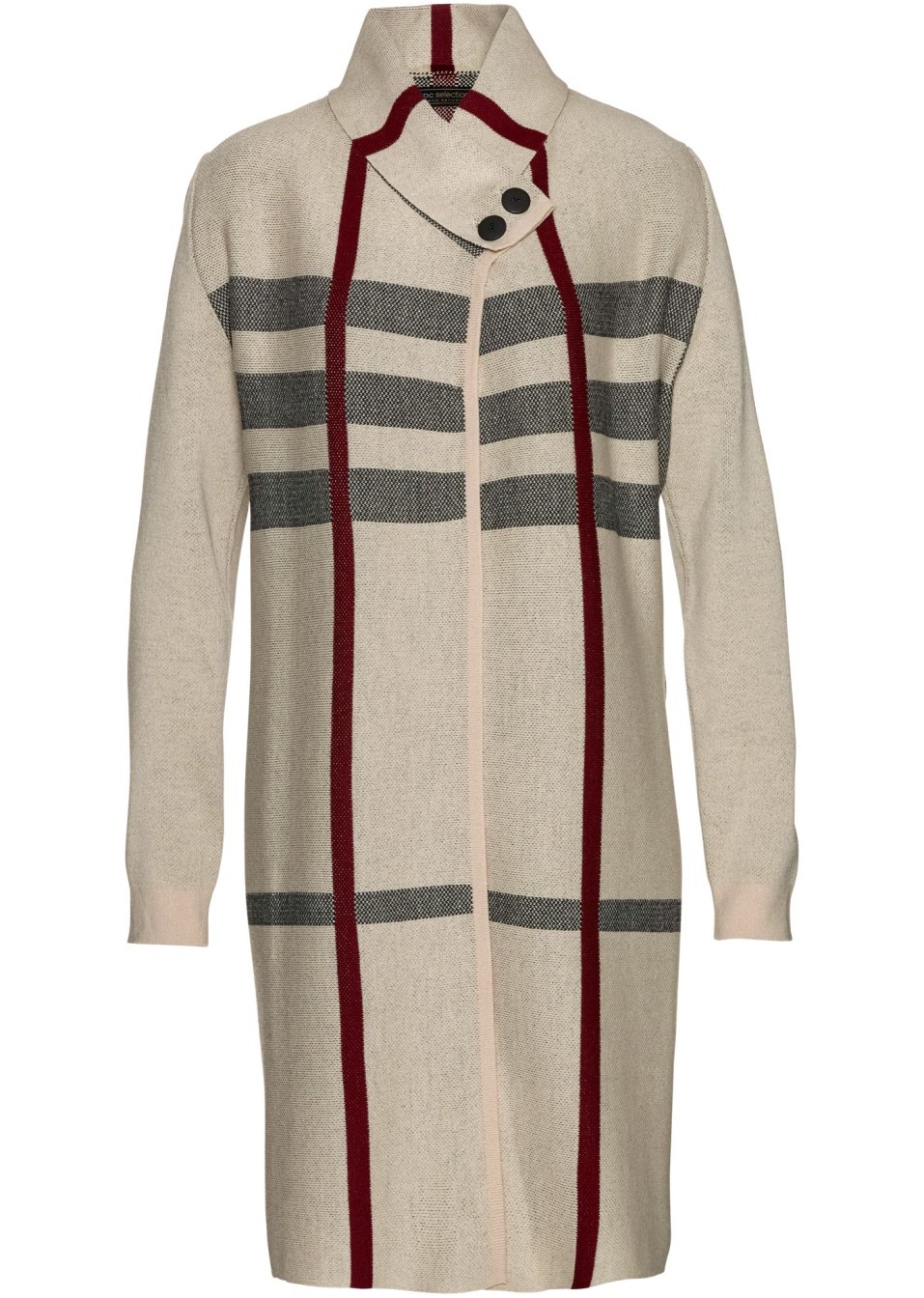 Veste longue en maille