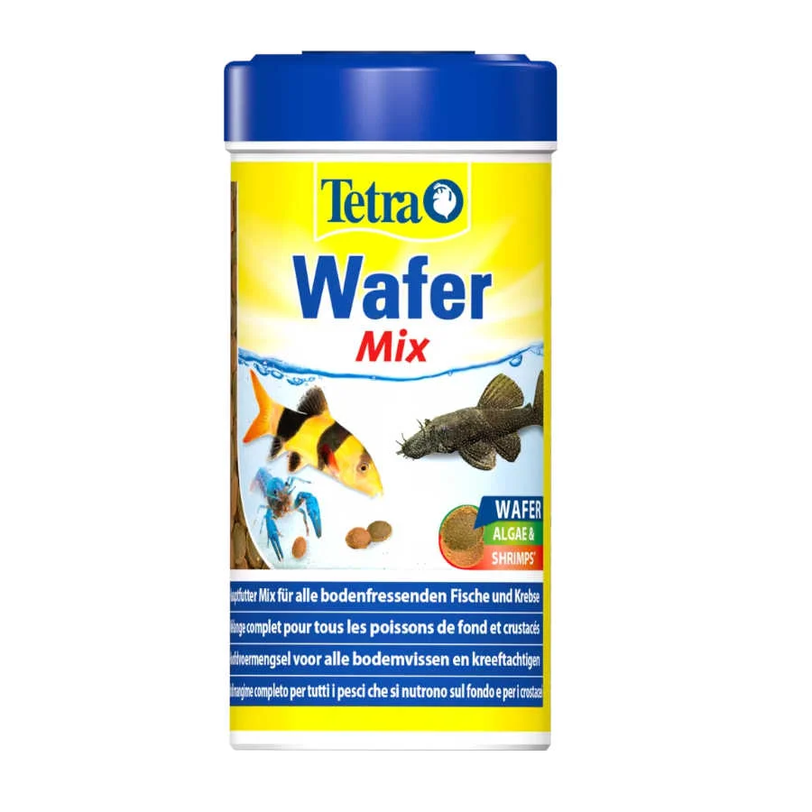 Comprimidos TetraWafer Mix para peixes herbívoros e carnívoros