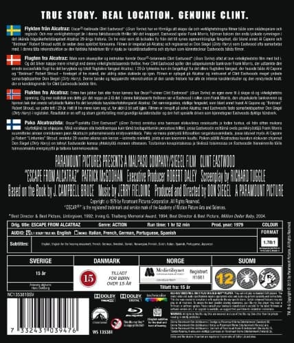 Flukten fra Alcatraz (Blu-ray)