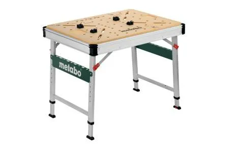 Metabo MWB 100, Beige, Metallic, Træ, Rektangulær form, 4 ben, H-ben, 710 mm
