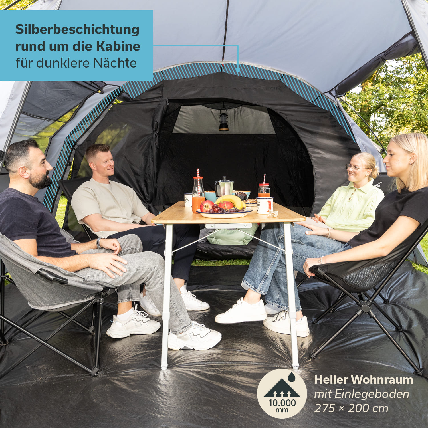 Skandika Kambo 4 tunneltent