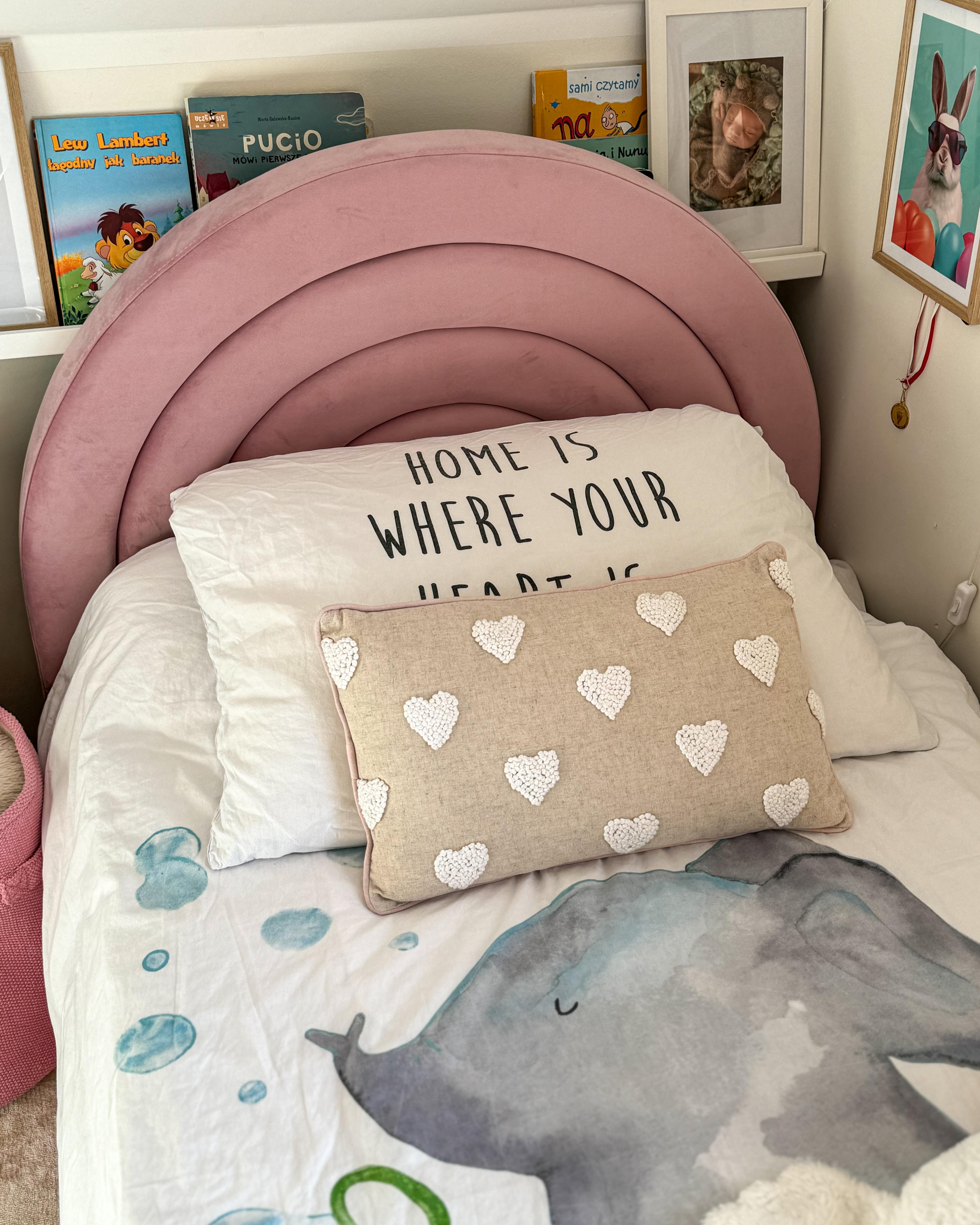 Kinderbed met opbergruimte Fluweel ANET 90 x 200 cm Roze