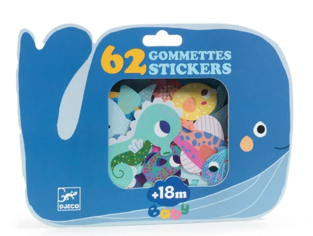 Djeco dj00057 Grote stickers Zeedieren