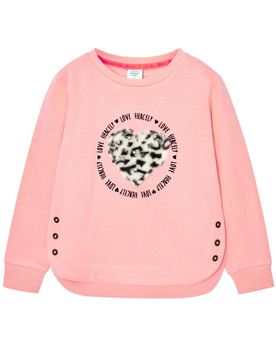 Sweatshirt LOVE in rosa