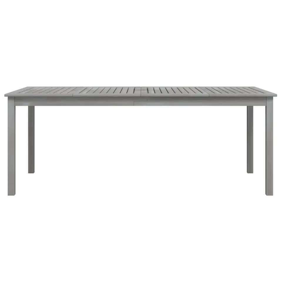 vidaXL - Tuintafel - Grijs - Massief acaciahout - 200 x 100 x 75 cm