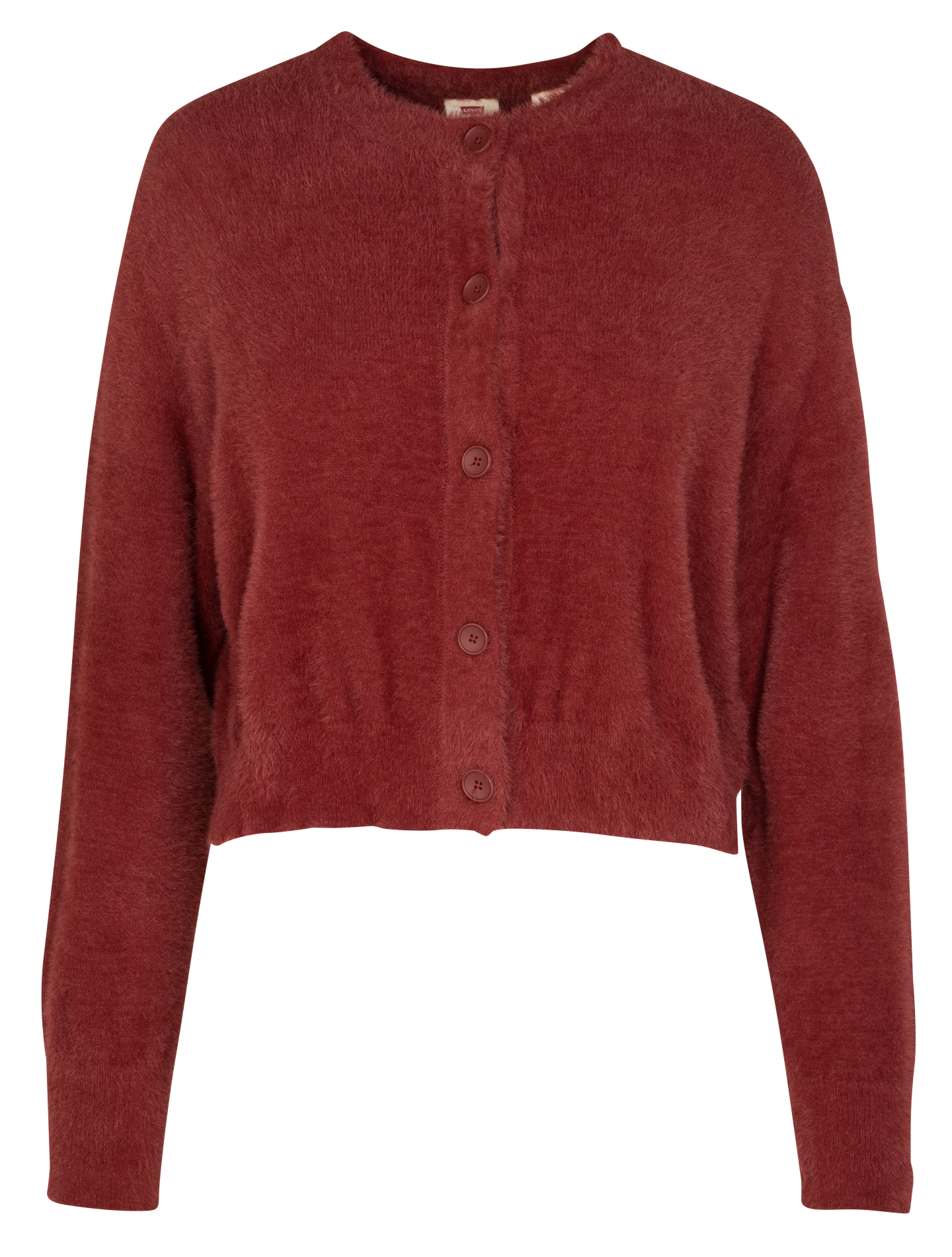 CAT CARDIGAN - Gilet droit à col rond | Rouge
