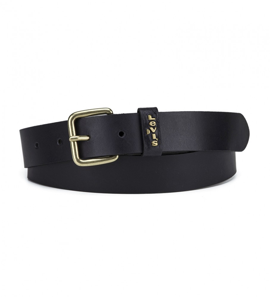 Cinto de couro preto Levi's Caplypso