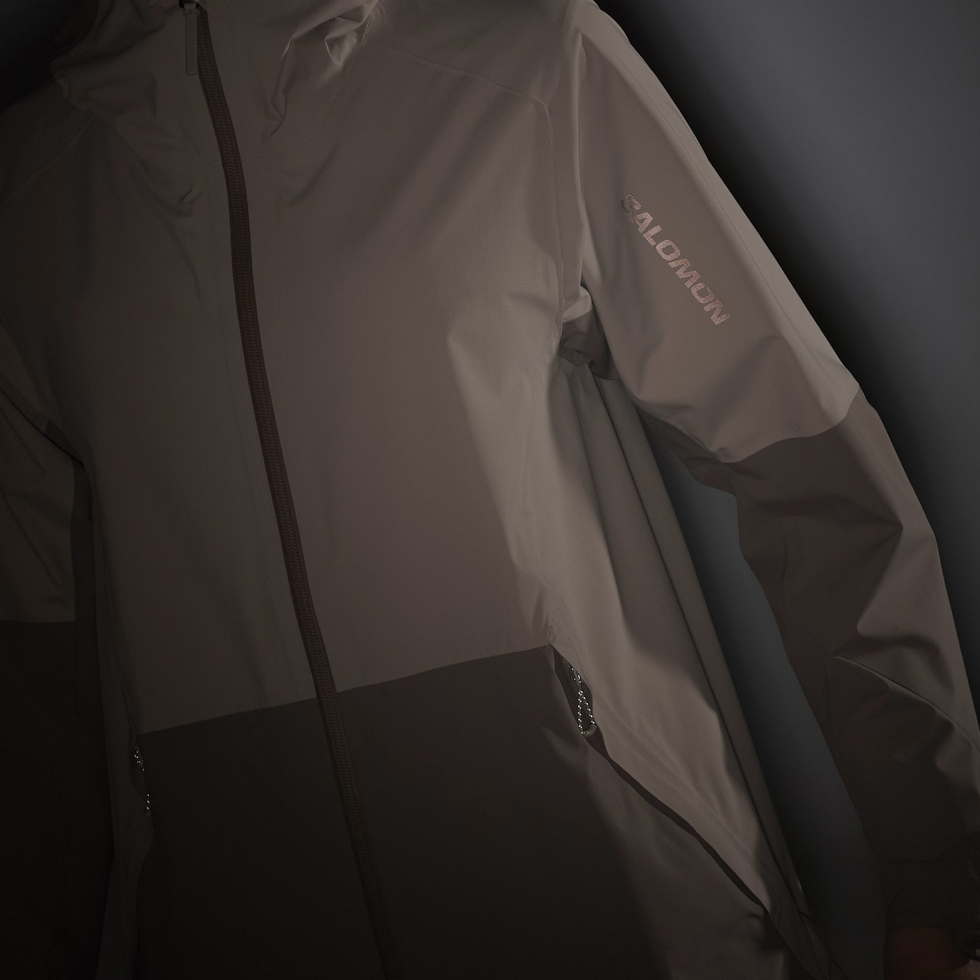 Salomon Outerpath 2.5-Lagen Regenjacke Damen iron