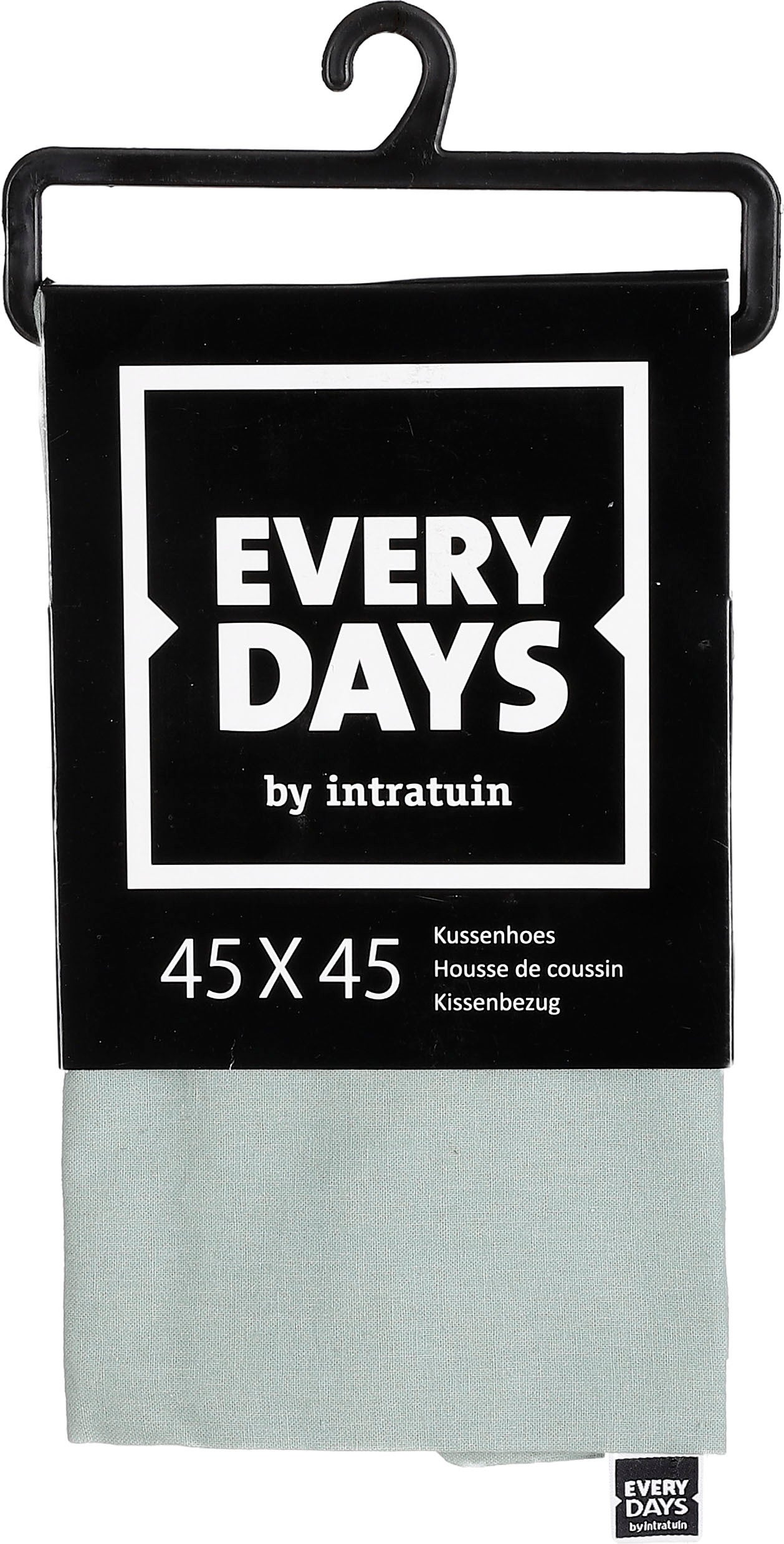 Everydays kussenhoes Katoen mint groen 45 x 45 cm