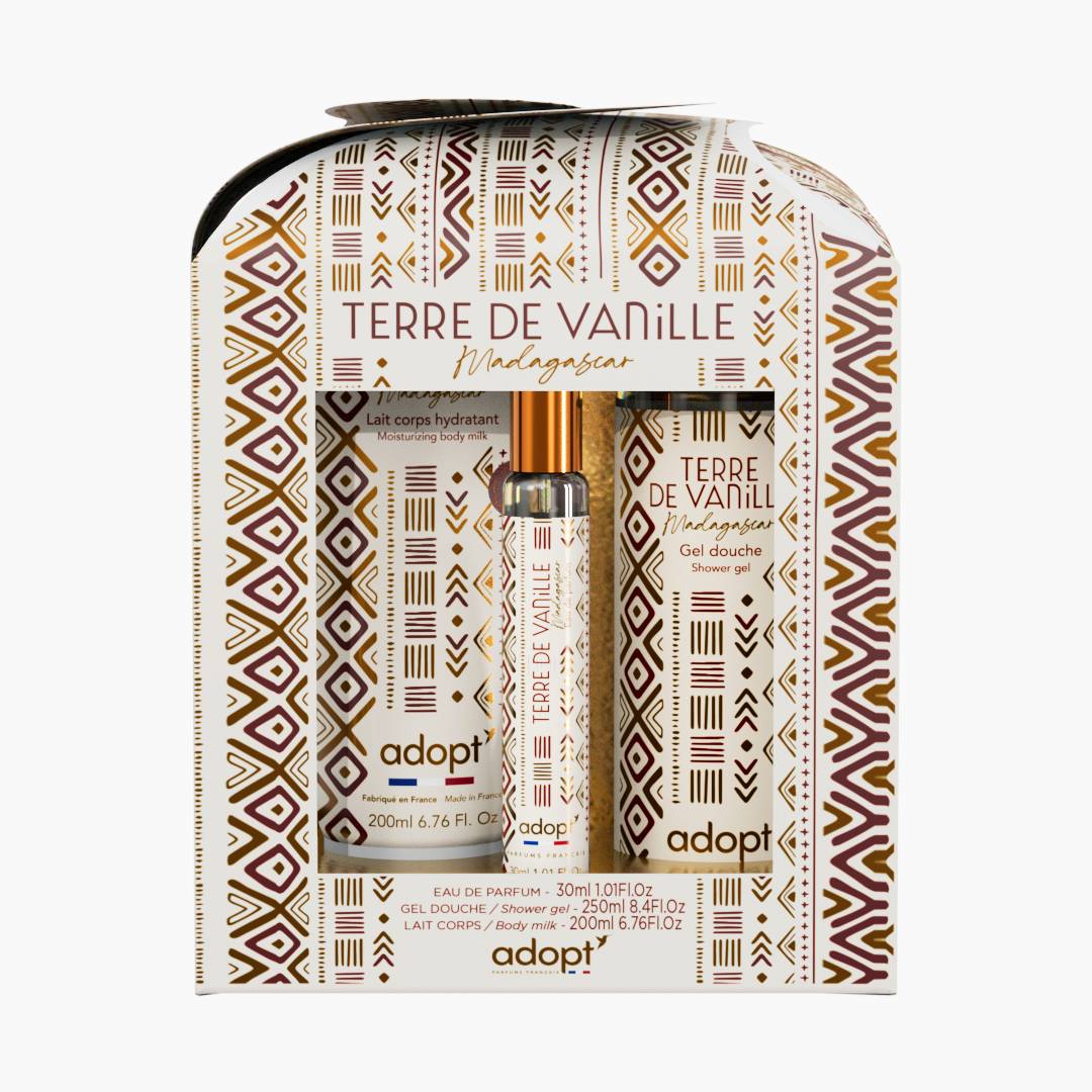 Terre de VanilleCoffret chalet eau de parfum 30 ml + gel douche 250 ml + lait corps 200 ml