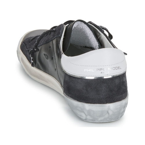 Philippe Model - PRSX LOW WOMAN Negro / Plata