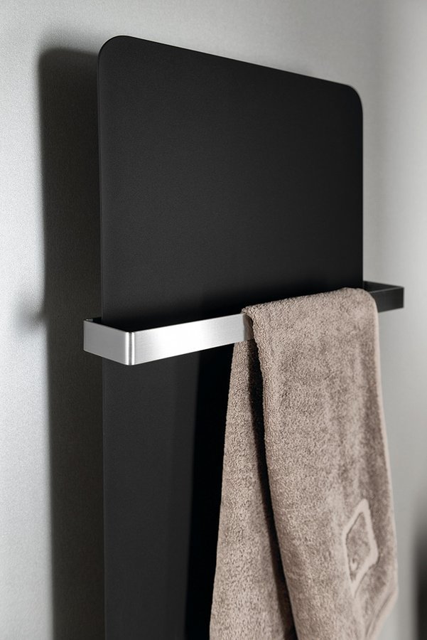 Sapho Tabella badkamerradiator 119x37cm 417W zwart mat