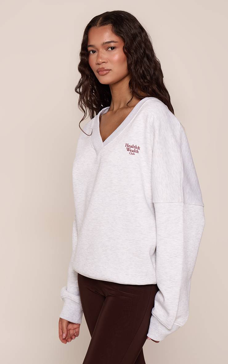 Sweat-shirt Col V Health Club