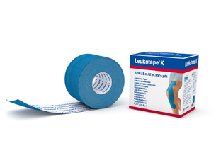 Leukoplast Leukotape K Kinesiotape Blauw 5cmx5m 1ST