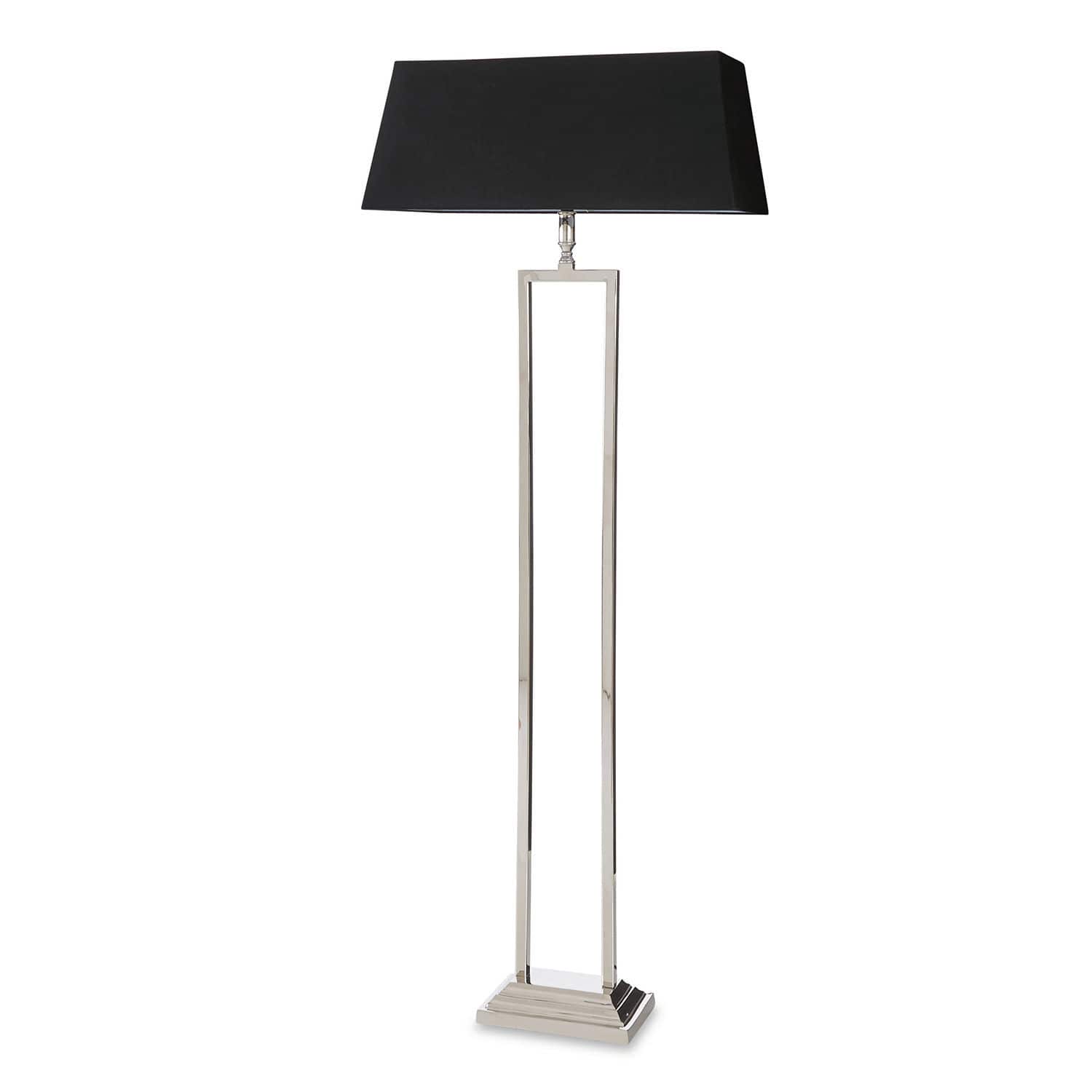 Stehlampe Barki schwarz/silber