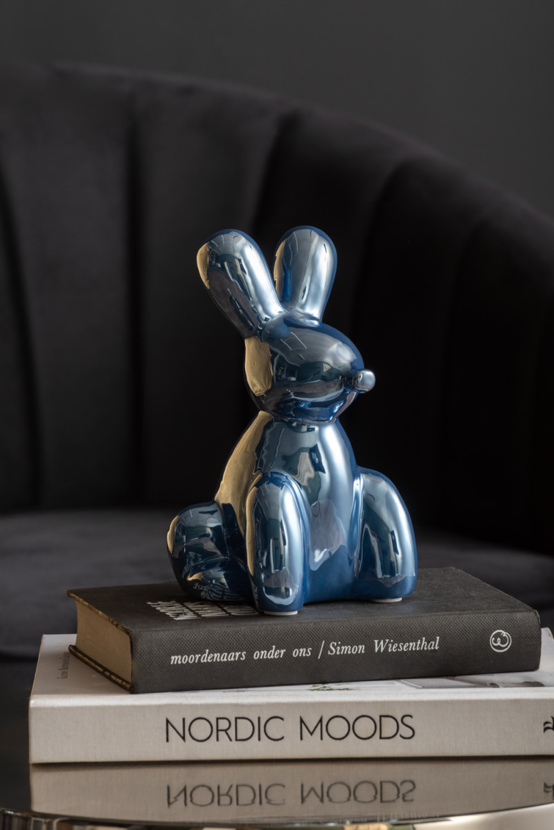 Statue Balloon Bunny PT4228GR Jungle green plated