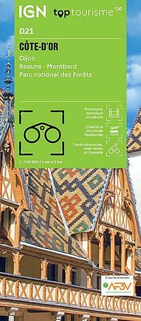 IGN - COTE-D'OR D21 TOP TOURISME 100 IGN