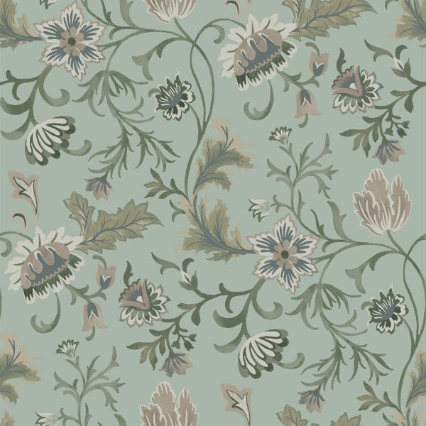 Estahome Vintage Bloemen Behang I - 0,53 x 10,05 m - Zand / Beige