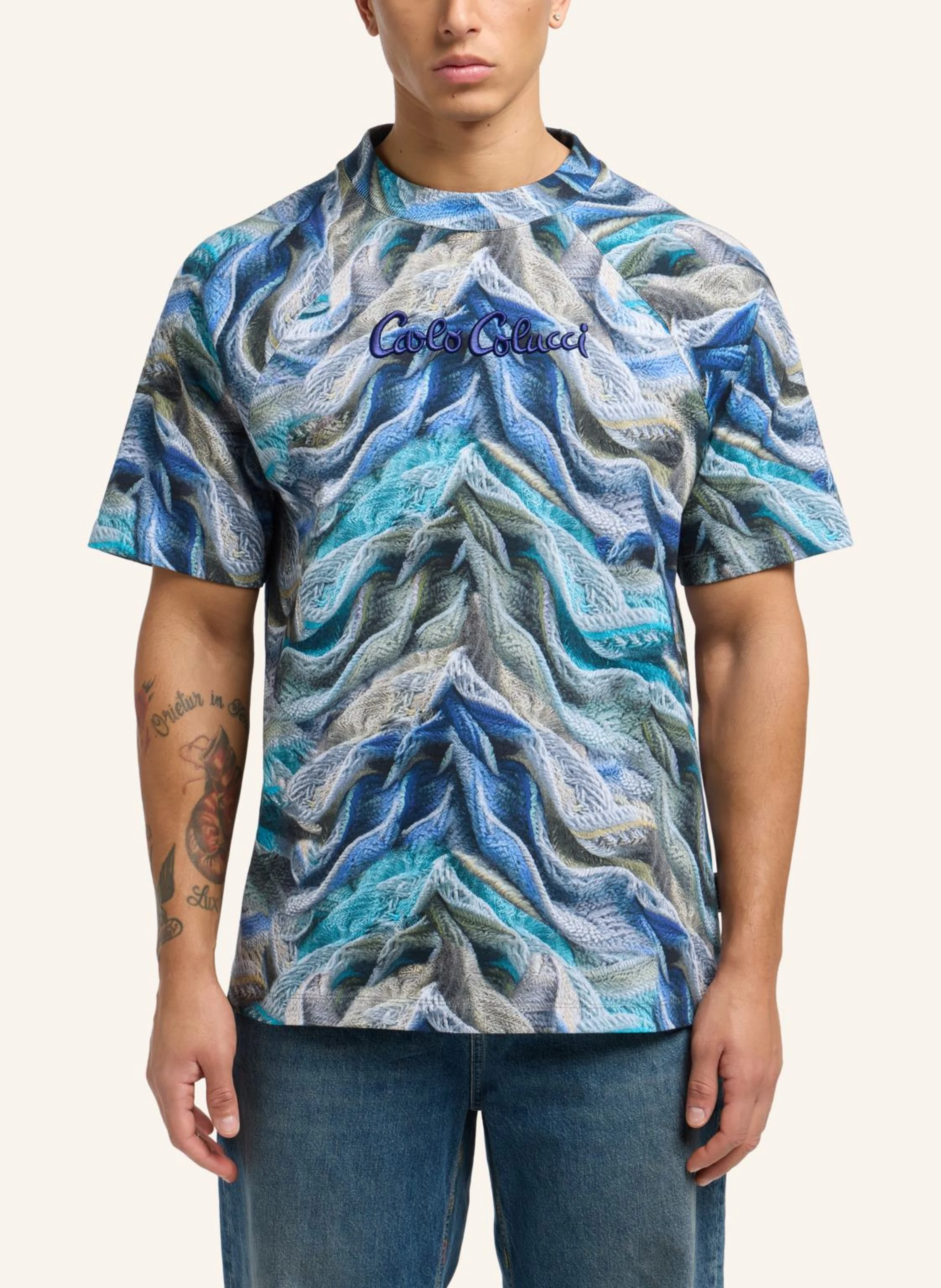 CARLO COLUCCI T-Shirt - Artificial Knit DORN