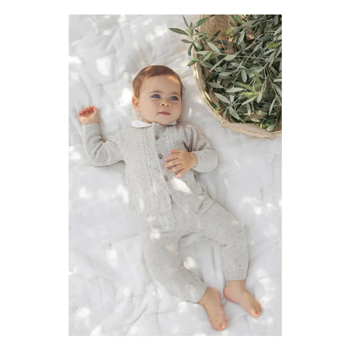 Tartine et Chocolat Ensemble Cardigan et Legging en Maille | Beige