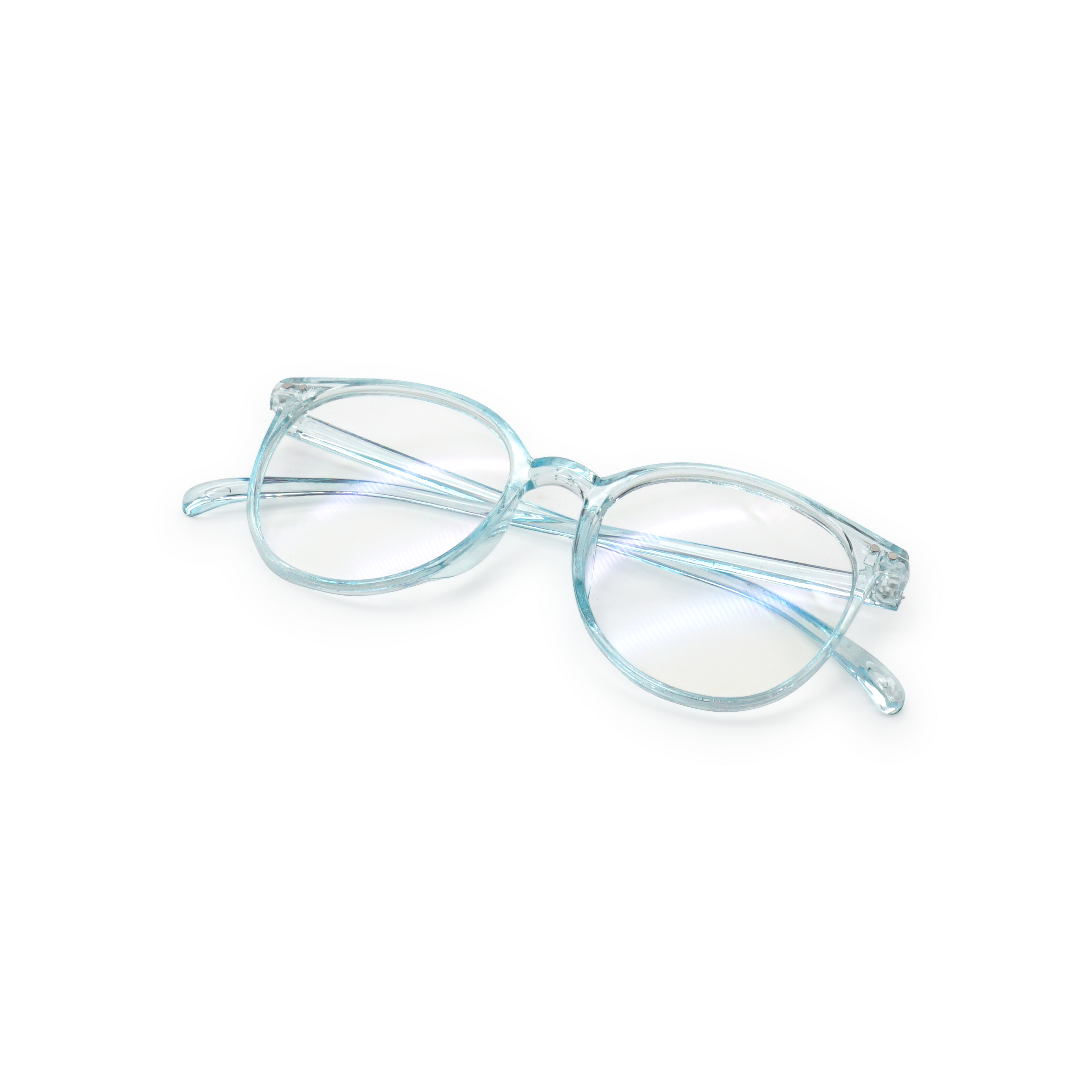 Anti Blue Light Blaulichtfilter Brille Computerbrille - Türkis / Transparent
